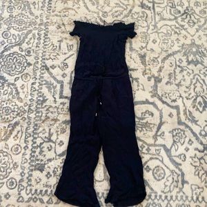 Cropped, off-shoulder Jumpsuit